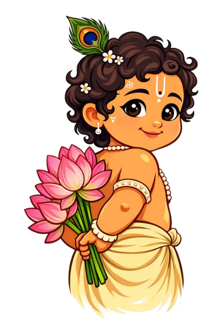 Krishna Vinyl Sticker